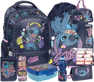 Plecaki szkolne i tornistry - 9 ELEM. PLECAK TORNISTER SZKOLNY KLASY 1-3 DLA DZIEWCZYNKI STITCH STICH - miniaturka - grafika 1