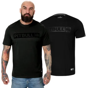 Koszulka Pit Bull Middle Weight 170 Basic Hilltop '24 - All Black - Odzież taktyczna i umundurowanie - miniaturka - grafika 1