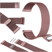 Akcesoria do zegarków - Pasek do Garmin Venu 3 45mm smartwatch jasnorózowa opaska 22mm - miniaturka - grafika 1