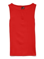 Koszulki i topy damskie - Vero Moda Top w kolorze czerwonym - miniaturka - grafika 1