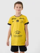 Koszulki dla dziewczynek - 4F Koszulka meczowa replika domowa z sezonu 2024/25 dziecięca 4F x PGE GiEK Skra Bełchatów - multikolor 98/104 - miniaturka - grafika 1