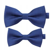 Krawaty i muchy męskie - Zestaw muszek dla taty i syna - atramentowe - miniaturka - grafika 1