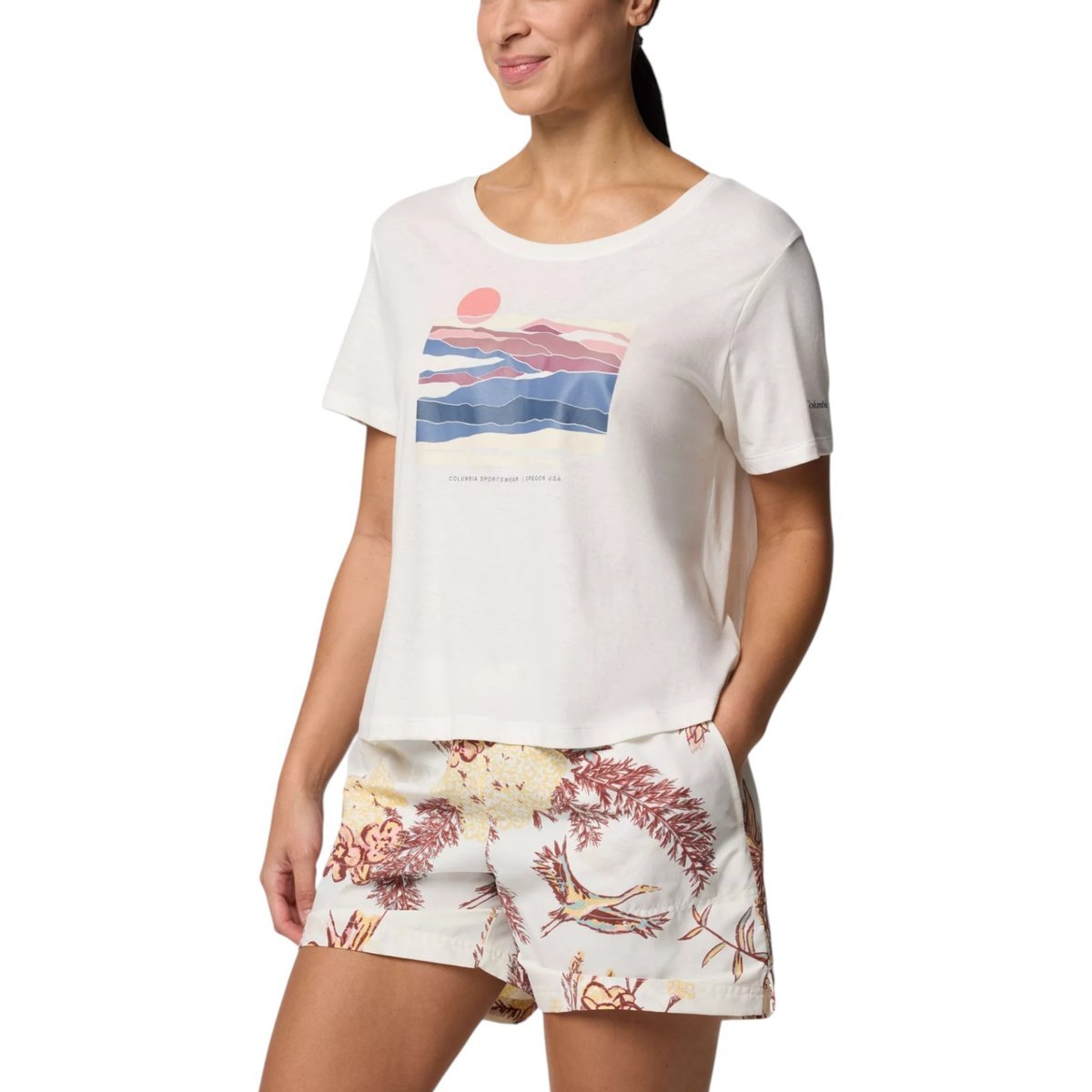 Koszulka turystyczna damska Columbia Ruby Springs 2120051 r.S