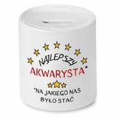 Skarbonki - DLA AKWARYSTY SKARBONKA NAJLEPSZY AKWARYSTA z Nadrukiem ze Zdjęciem - miniaturka - grafika 1