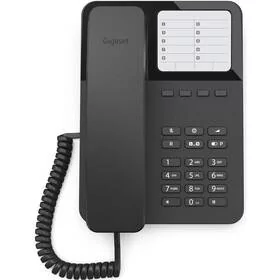 Telefon stacjonarny Gigaset DESK 400 (S30054-H6538-R601) Czarny - Telefony stacjonarne - miniaturka - grafika 1