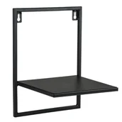 Kwietniki - Kwietnik wiszący Eleven 30x22x20cm metalowy czarny - miniaturka - grafika 1