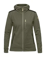 Bluzy damskie - Fjällräven Damska bluza z kapturem Keb Fleece wielokolorowa zielony (Laurel Green/Deep Forest) XXS - miniaturka - grafika 1