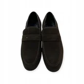 Mokasyny męskie - Mokasyny męskie zamszowe Old Money 43 - miniaturka - grafika 1