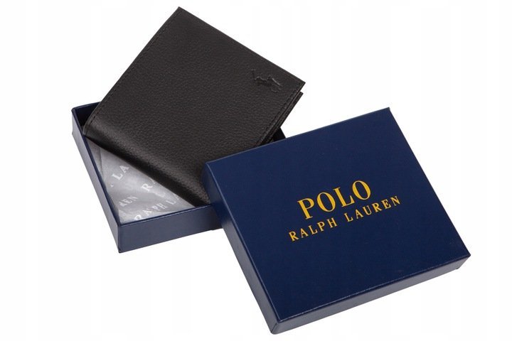 Polo Ralph Lauren portfel męski skóra naturalna czarny A79AW568
