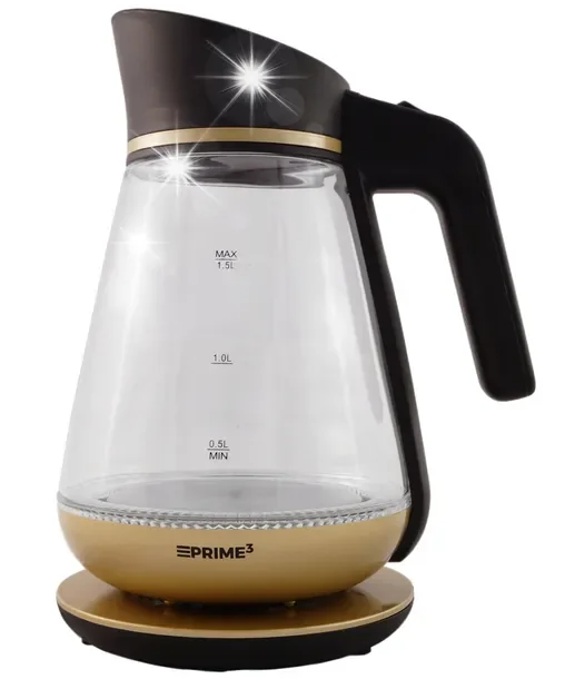 Czajnik szklany LED 1,5L 2200W automatyczne wyłączenie filtr SEK51GL PRIME3