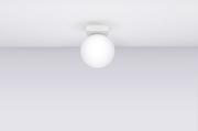 Lampy sufitowe - Minimalistyczny biały plafon w kształcie kuli SL.1146 z serii YOLI - miniaturka - grafika 1