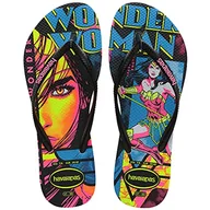 Klapki i japonki damskie - Havaianas Damskie japonki Slim Heroinas, Czarny - 33/34 EU - miniaturka - grafika 1