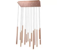 Lampy sufitowe - Redo 01-2055 - LED Żyrandol na lince MADISON 14xLED/4W/230V miedź - miniaturka - grafika 1