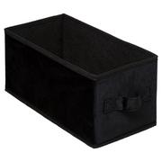 Pudełka i szkatułki - Pojemnik tekstylny 15x31 cm Black welur - miniaturka - grafika 1
