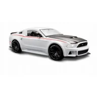 Kolekcjonerskie modele pojazdów - Model kompozytowy Ford Mustang Street Racer 1/24 biały Maisto - miniaturka - grafika 1