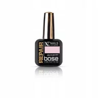 Lakiery hybrydowe - Nc Baza z drobinkami Milky Pink Glam Silver 6ml - miniaturka - grafika 1