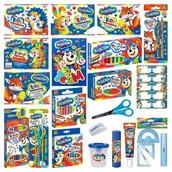 Szkolne artykuły papiernicze - Bambino Wyprawka Szkolna Kompletny Zestaw Do Szkoły Duży XXL 20 Elementów Bloki Kredki Nożyczki - miniaturka - grafika 1