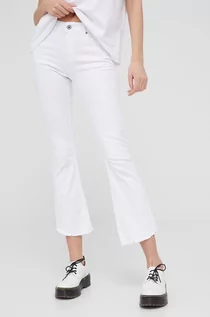 Spodnie damskie - Answear Lab jeansy damskie kolor biały medium waist - grafika 1