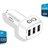 Ładowarki samochodowe - eXc Ładowarka samochodowa LIGHT 3xUSB 33W - miniaturka - grafika 1