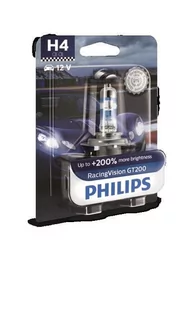Żarówka PHILIPS H4 RacingVision GT200 (1 sztuka) - Żarówki samochodowe - miniaturka - grafika 1