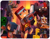 Podkładki pod mysz - PODKŁADKA POD MYSZKĘ MINECRAFT Z IMIENIEM 23x19CM DO LAPTOPA - miniaturka - grafika 1