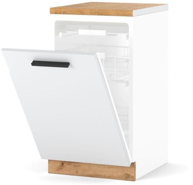 Szafka Kuchenna Front Do Zabudowy Zmywarki 45cm Blande Wotan Biały Mat
