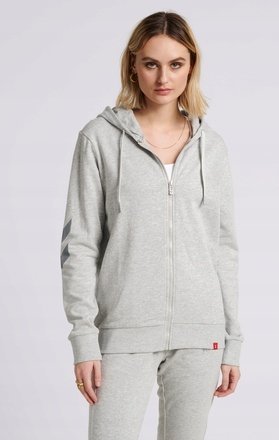 HUMMEL BLUZA Z KAPTUREM ROZPINANA SZARA XS PUD