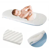 Akcesoria do wózków - Materac do gondoli wózka, wkład do wózka uniwersalny 78x32cm - miniaturka - grafika 1