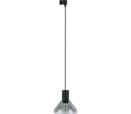 Lampy sufitowe - Żyrandol na łańcuchu do systemu szynowego NEO 1xE27/15W/230V czarny/dym czarny - miniaturka - grafika 1