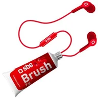 Słuchawki - SBS Brush czerwony - miniaturka - grafika 1