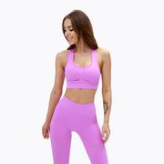 Bielizna sportowa damska - Biustonosz fitness Gym Glamour Push Up pink | WYSYŁKA W 24H | 30 DNI NA ZWROT - miniaturka - grafika 1