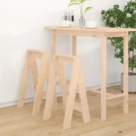 Taborety i hokery - Stołki, 2 szt., 40x40x75 cm, lite drewno sosnowe - miniaturka - grafika 1