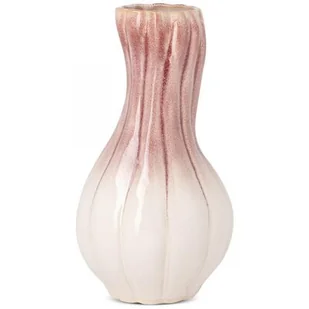 Wazon EUROFIRANY Evita 02 17 x 32 cm Kremowo-różowy - Wazony i flakony - miniaturka - grafika 1