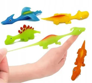 Dinozaury ZABAWKA Żelowe do STRZELANIA KOMPLET dla DZIECI 5 sztuk - Zabawki interaktywne dla dzieci - miniaturka - grafika 1