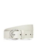 Paski - Calvin Klein Pasek Damski Classic Buckle Aop 30Mm LV04K7019G Biały - miniaturka - grafika 1