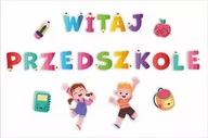 Mapy i plansze edukacyjne - Dekoracje szkolne - Witaj przedszkole (duży napis) - LearnHow - miniaturka - grafika 1