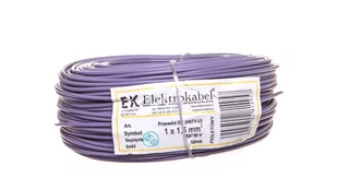 Elektrokabel Przewód instalacyjny H07V-U DY 1,5 fioletowy 100m T0093 DY 1 X 1,5 FIOLETOWY - Przewody elektryczne - miniaturka - grafika 1