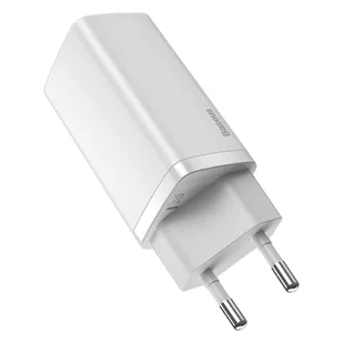 Baseus GaN2 Lite szybka ładowarka 2x USB Typ C 65 W Power Delivery 3.0 Quick Charge 4+ SCP FCP AFC biały (CCGAN2L-E02) - Ładowarki do telefonów - miniaturka - grafika 3