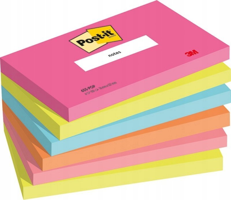 Post-it Post-It 7100259224, Rectangle, Blue, Green, Orange, Pink, Paper, Poptimistic, 127 mm, 76 mm