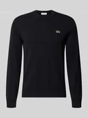 Swetry męskie - Sweter z dzianiny kroju regular fit z mieszanki bawełny - miniaturka - grafika 1