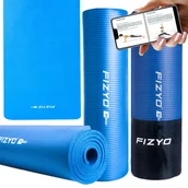 Maty do jogi - MATA DO ĆWICZEŃ KARIMATA joga fitness yoga blue XL - miniaturka - grafika 1