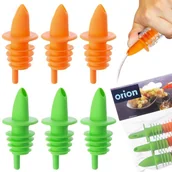 Mydelniczki i dozowniki mydła - Dozownik do butelek nalewak elastyczny zestaw 6 sztuk ORION 120457 - miniaturka - grafika 1