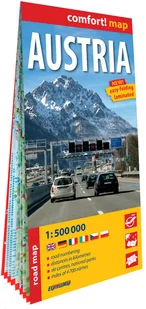 Austria laminowana mapa samochodowa 1:500 000 - Mapy i plansze edukacyjne - miniaturka - grafika 1
