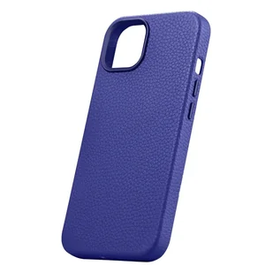 iCarer Litchi Premium Leather Case skórzane etui iPhone 14 magnetyczne z MagSafe ciemnoniebieski (WMI14220709-DB) - Etui i futerały do telefonów - miniaturka - grafika 7
