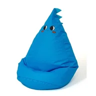 Fotele i pufy dla dzieci - Pufa worek GO GIFT Dragonek 1 L Niebieski 105 x 80 cm - miniaturka - grafika 1