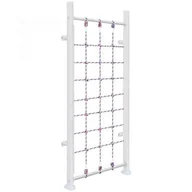 Pozostały sprzęt i akcesoria do ćwiczeń - Małpiszon, siatka wspinaczkowa drewniana biała - miniaturka - grafika 1