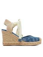 Espadryle damskie - Guess Espadryle FLJCYR DEN04 Niebieski - miniaturka - grafika 1