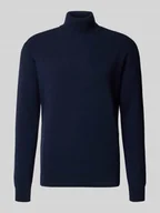 Swetry męskie - Sweter z dzianiny z golfem - miniaturka - grafika 1