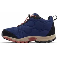 Buty dla chłopców - Columbia Unisex buty trekkingowe dla dzieci Firecamp Mid 2 Wp, - Niebieski cień zardzewiały - 27 EU - miniaturka - grafika 1