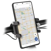 Akcesoria rowerowe - Uchwyt na telefon do roweru ARKS ARERIDEMETAL Czarny - miniaturka - grafika 1